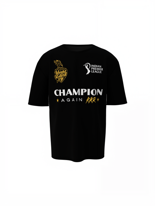 KKR Champions Oversized T-Shirts