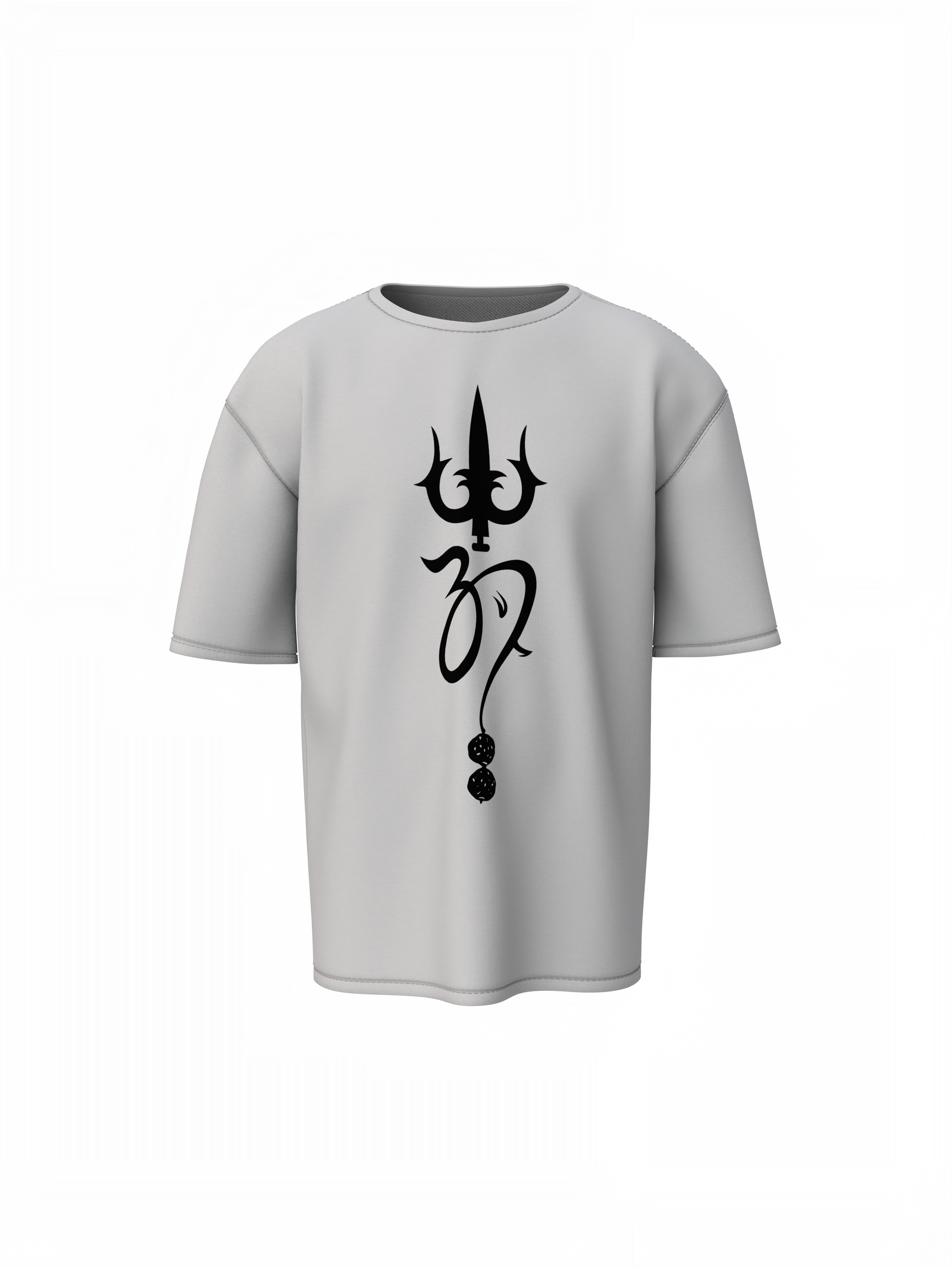 Trishul And Om Oversized T-Shirts