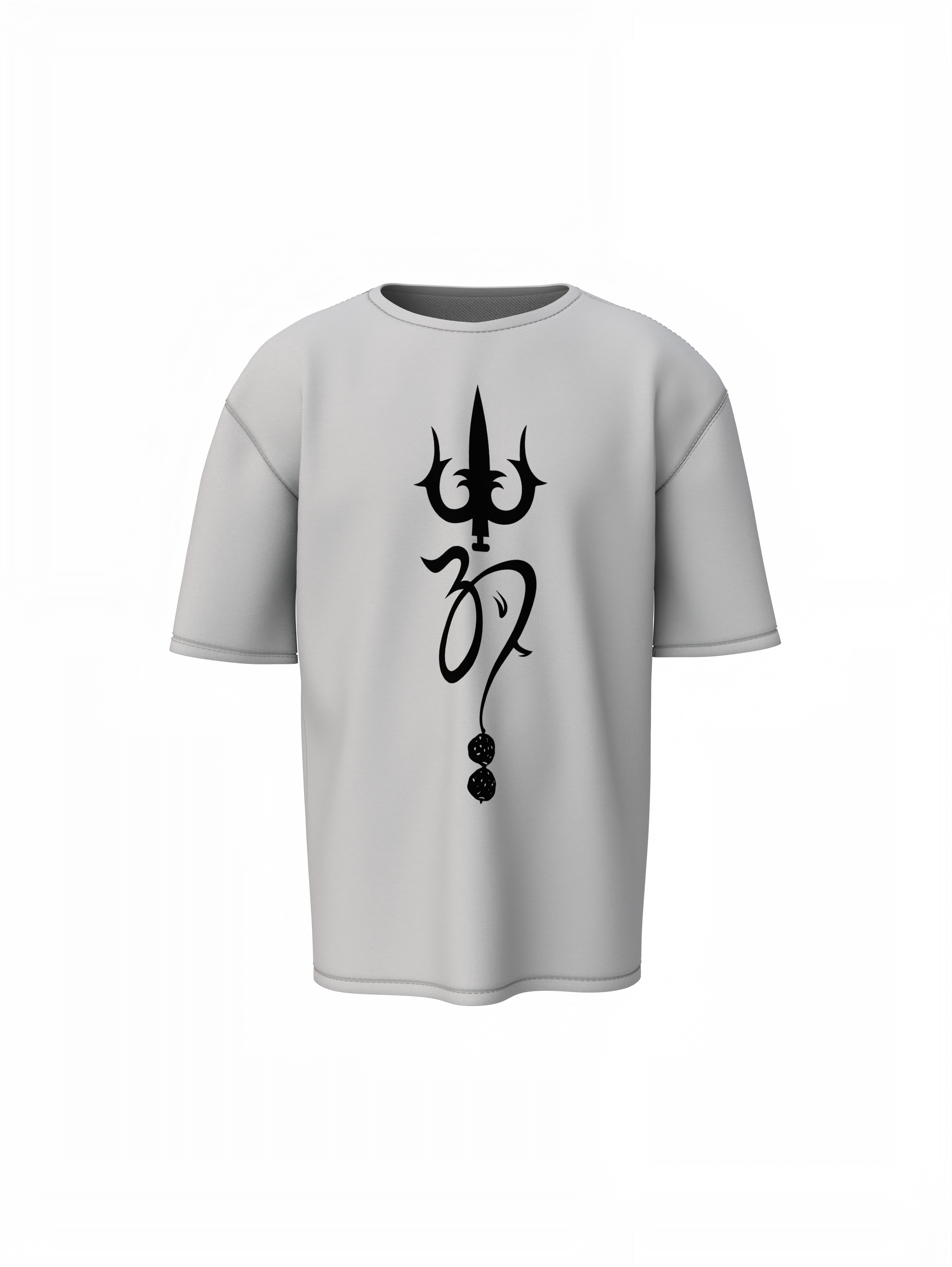 Trishul And Om Oversized T-Shirts