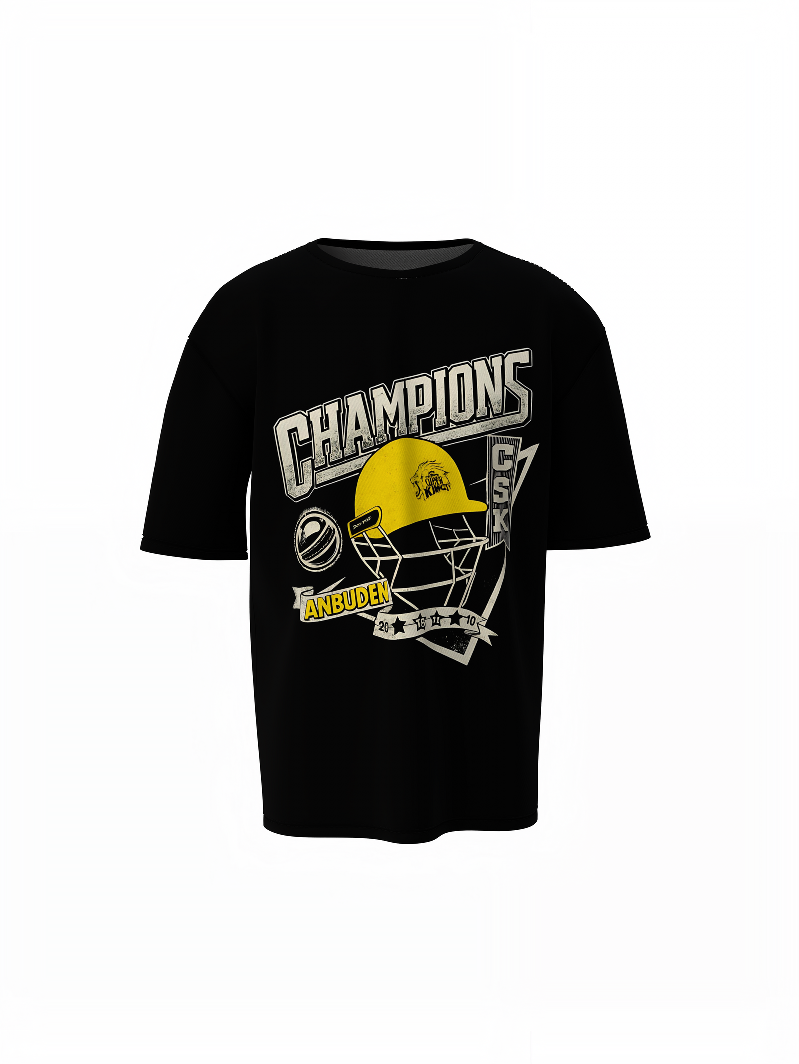 Champions Csk Oversized T-Shirts