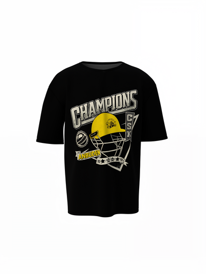Champions Csk Oversized T-Shirts
