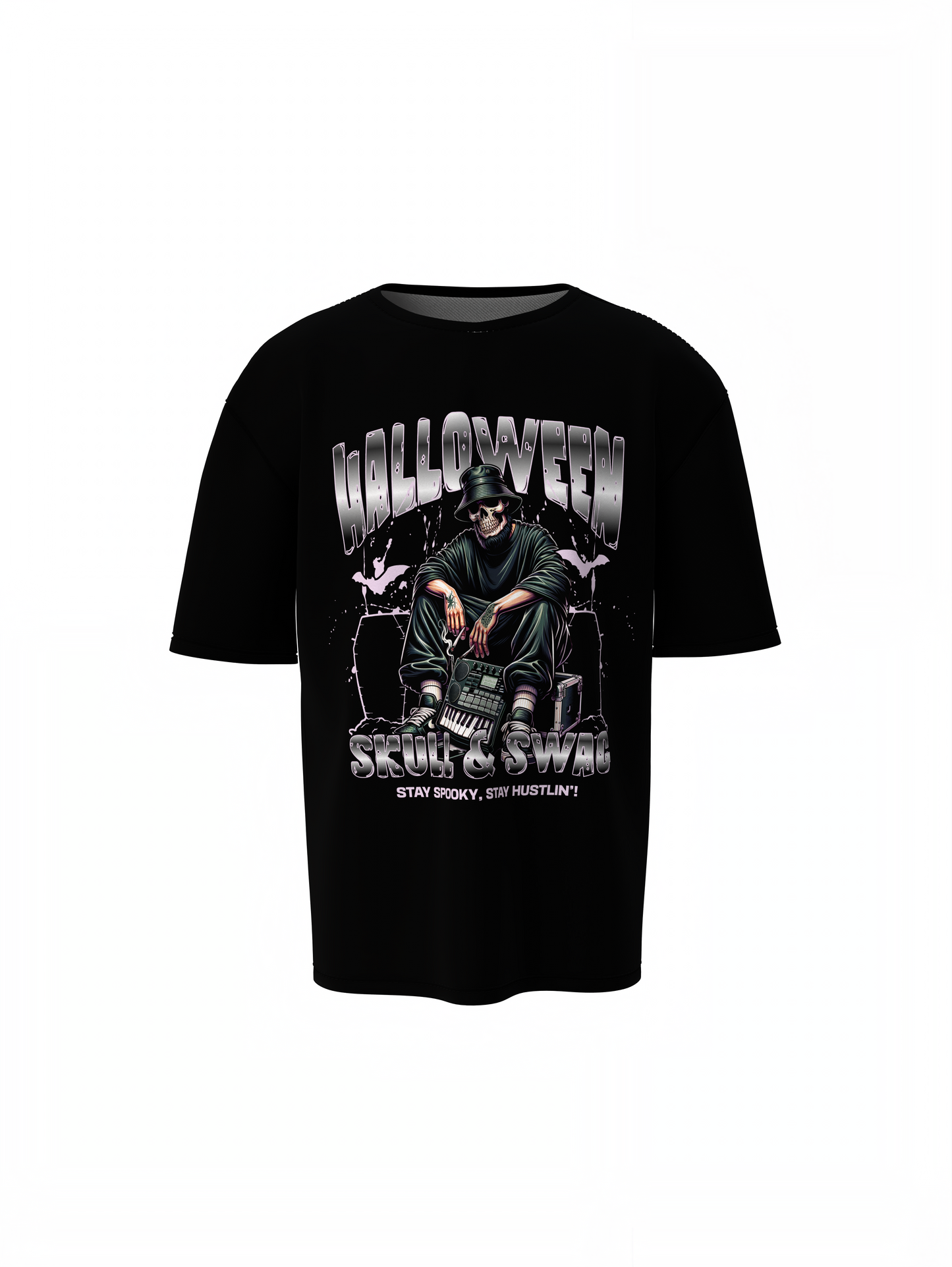 Skull And Swag Oversized T-Shirts Edgy Streetwear Tee