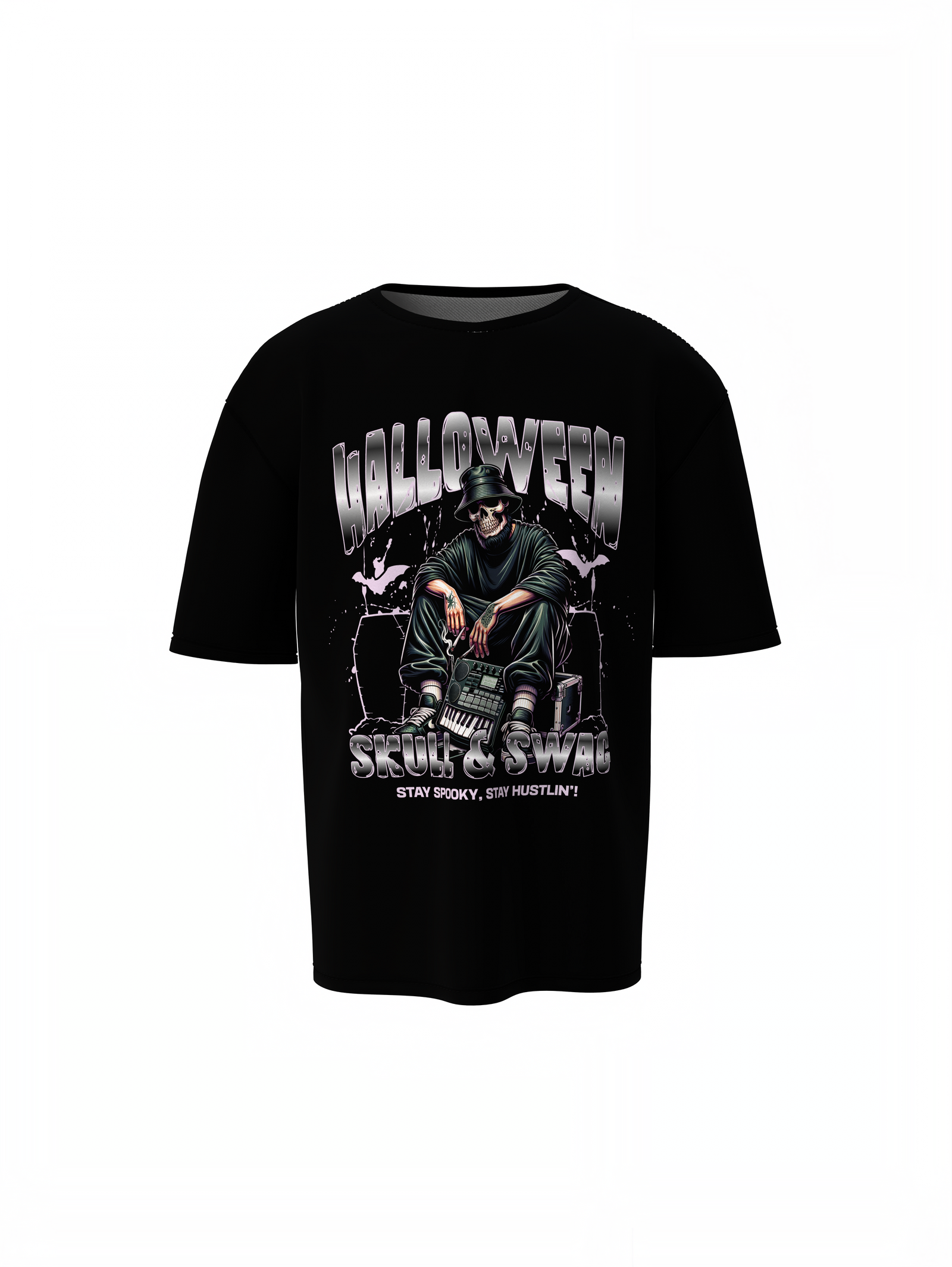 Skull And Swag Oversized T-Shirts Edgy Streetwear Tee