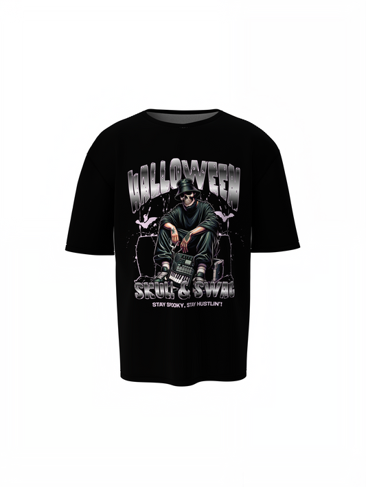 Skull And Swag Oversized T-Shirts Edgy Streetwear Tee