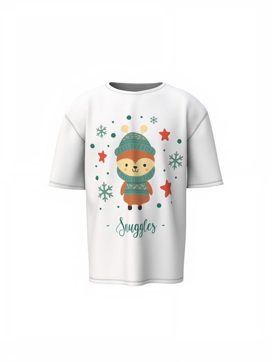 Snuggles Oversized T-Shirts for Cozy Cute Casual Wear Style