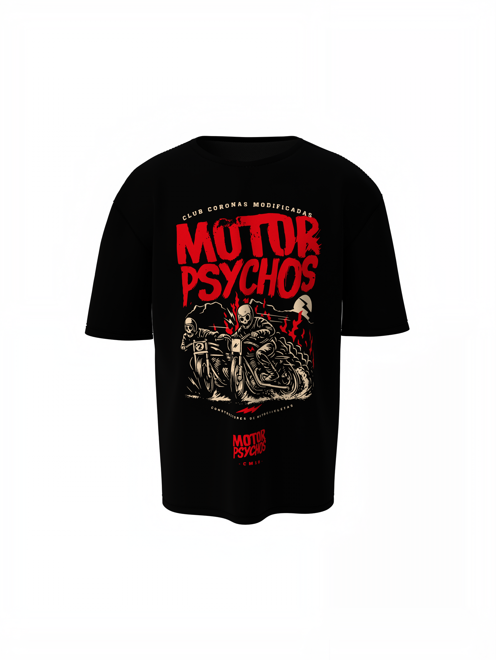 Motor Psychos Oversized T-Shirts – Edgy Biker Streetwear Style