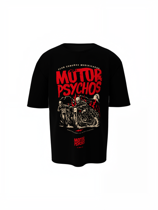 Motor Psychos Oversized T-Shirts – Edgy Biker Streetwear Style