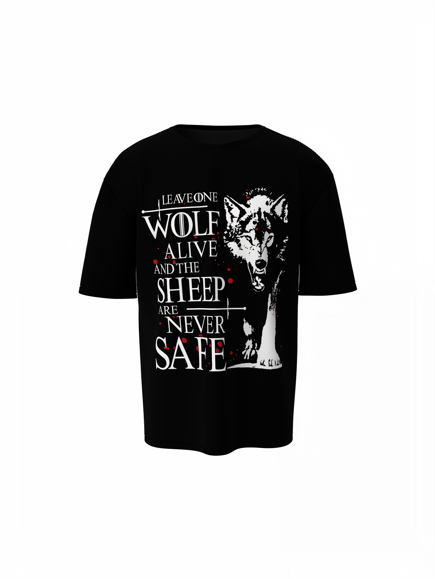 Wolf Graphic oversized T-Shirts