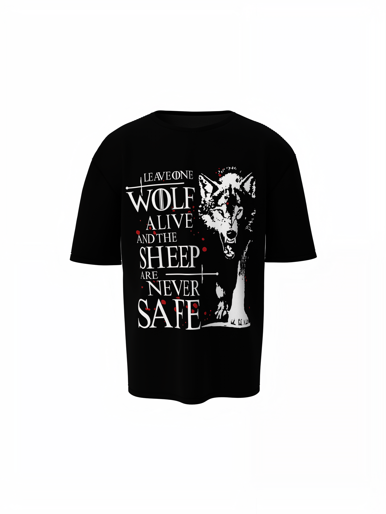 Wolf Graphic oversized T-Shirts