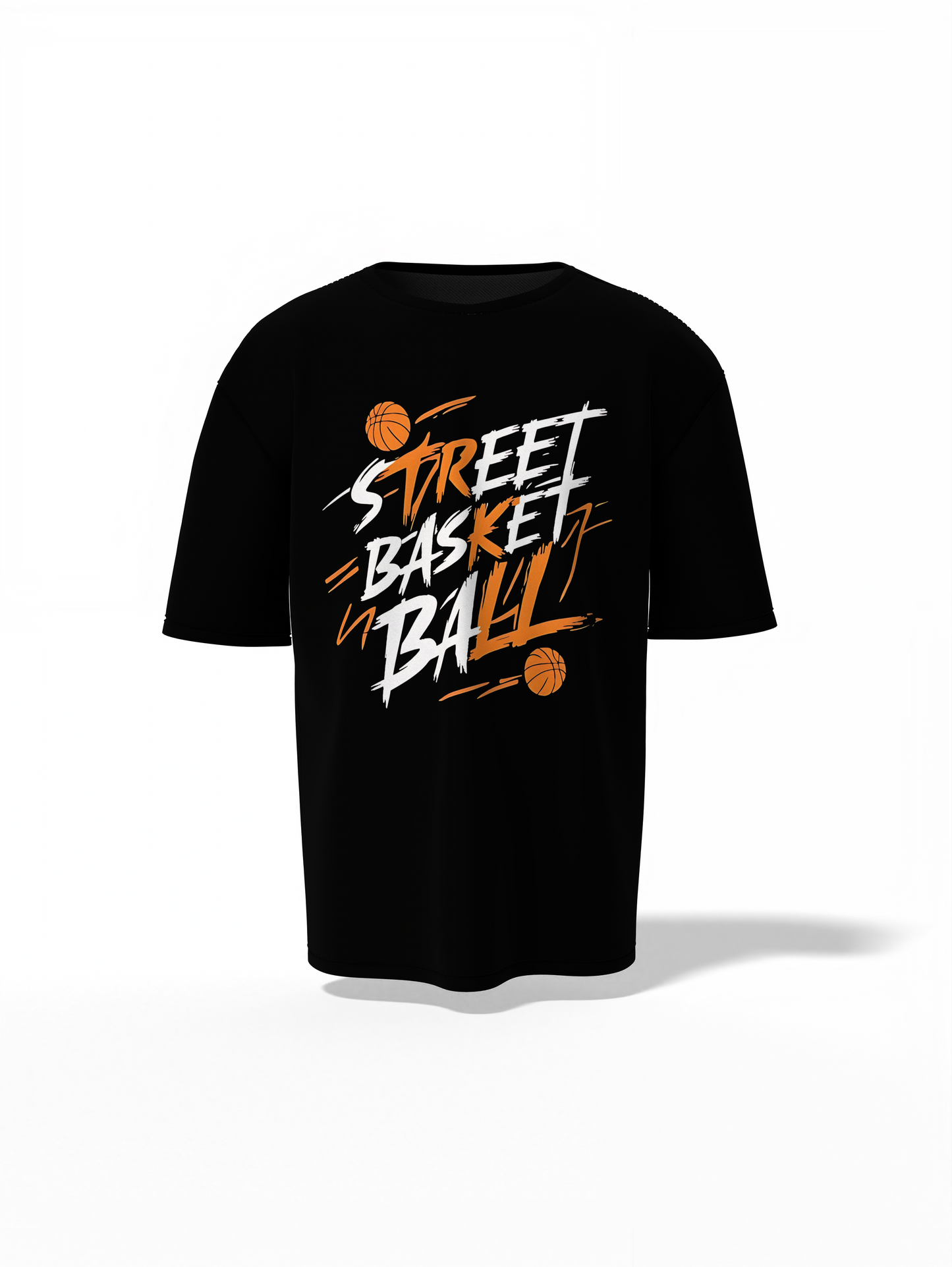 Street Basketball Oversized T-Shirt Urban Sporty Casual Tee