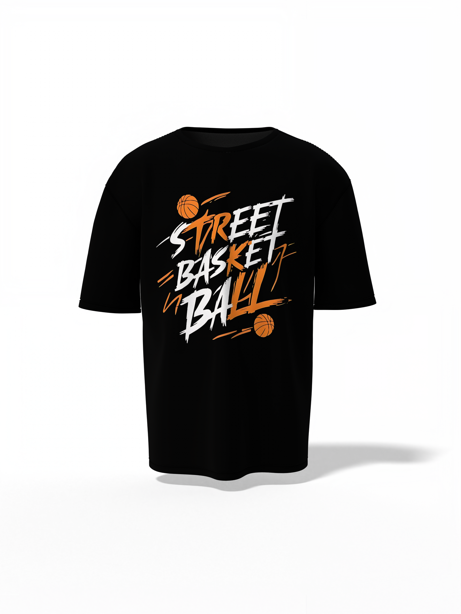 Street Basketball Oversized T-Shirt Urban Sporty Casual Tee