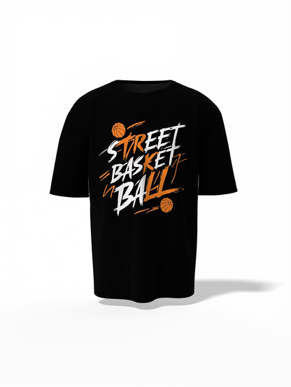 Street Basketball Oversized T-Shirt Urban Sporty Casual Tee
