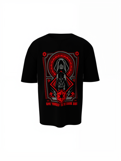 Dark Side Oversized T-Shirts Bold Star Wars Streetwear Style