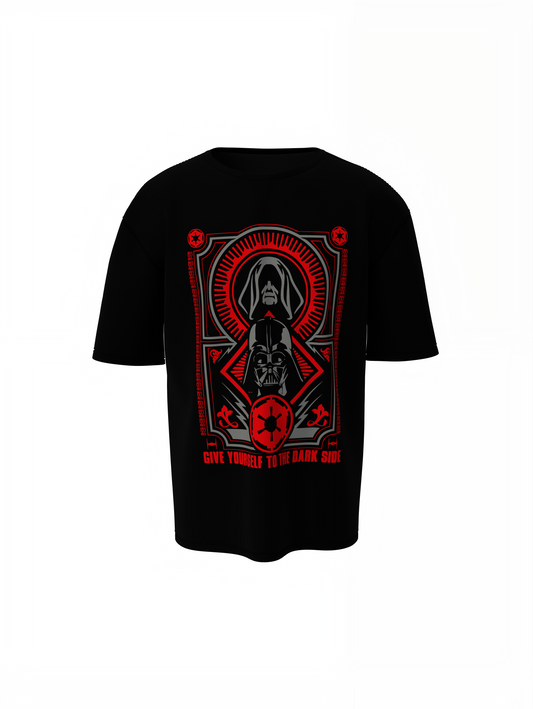 Dark Side Oversized T-Shirts Bold Star Wars Streetwear Style