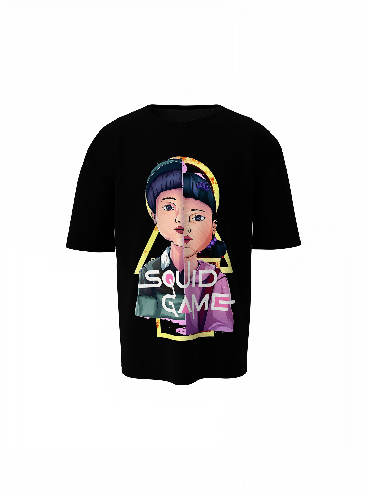 Squid Game Doll Oversized T-Shirt Bold Pop Culture Tees