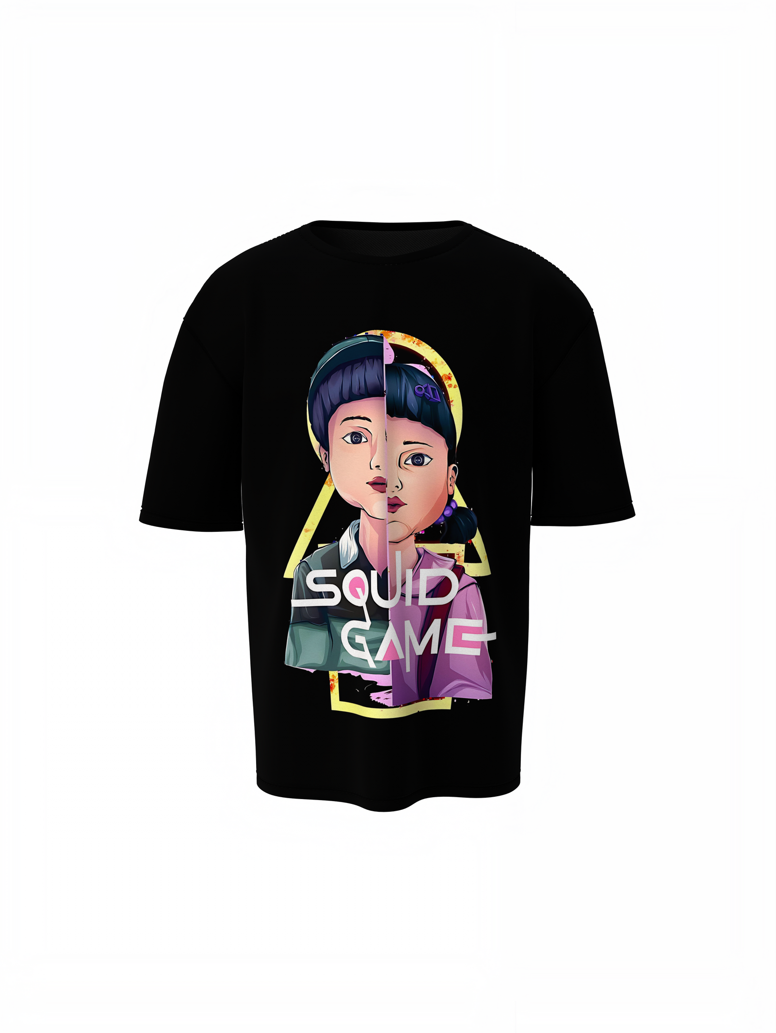 Squid Game Doll Oversized T-Shirt Bold Pop Culture Tees