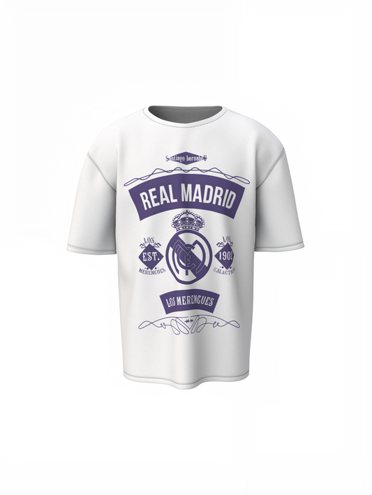 Madrid Champions Era Oversized T-Shirt – Football Fan Tee