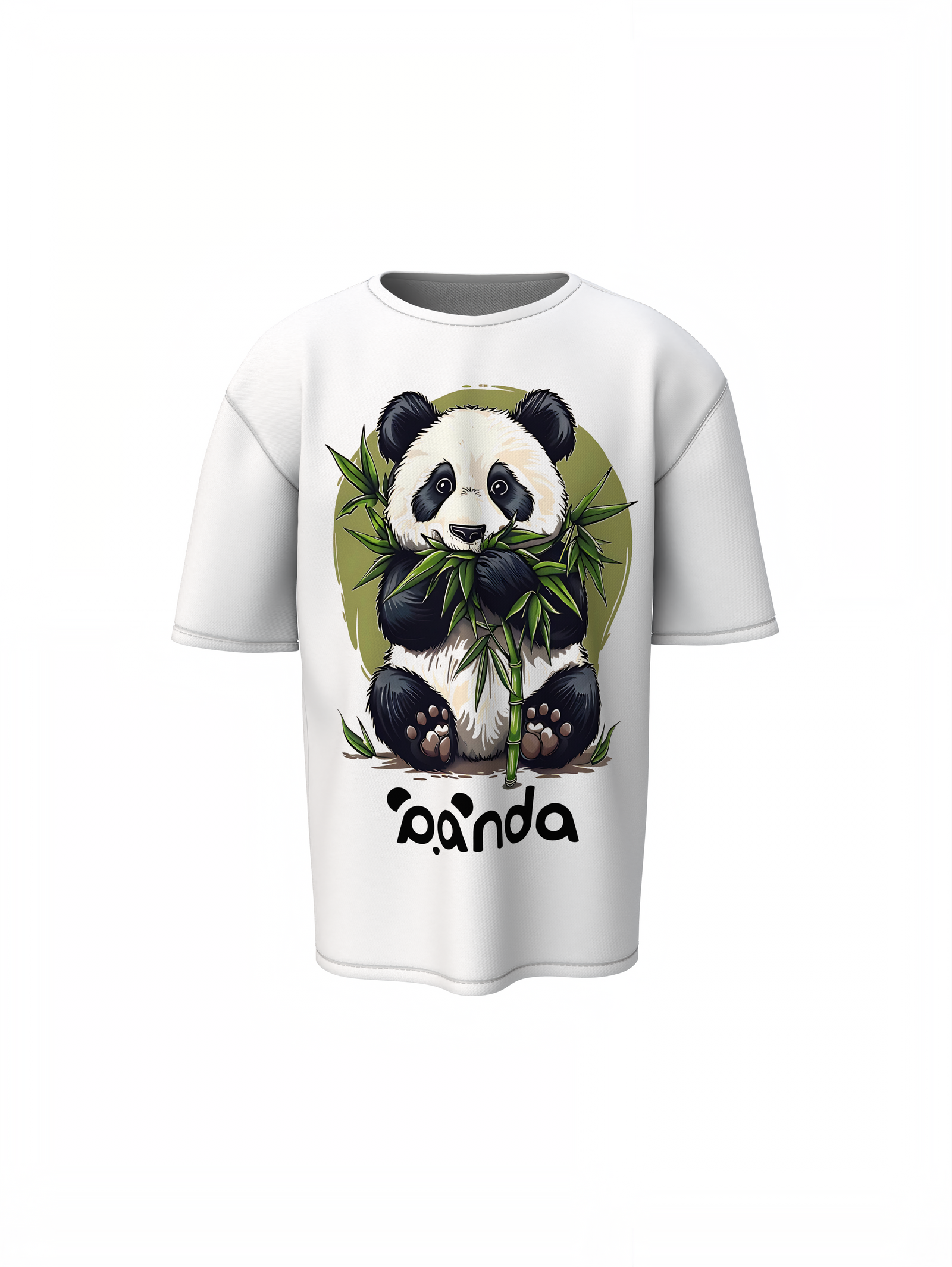 Chill Panda Oversized T-Shirt Cute Trendy Streetwear