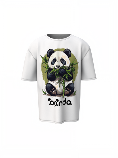 Chill Panda Oversized T-Shirt Cute Trendy Streetwear