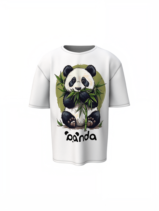 Chill Panda Oversized T-Shirt Cute Trendy Streetwear