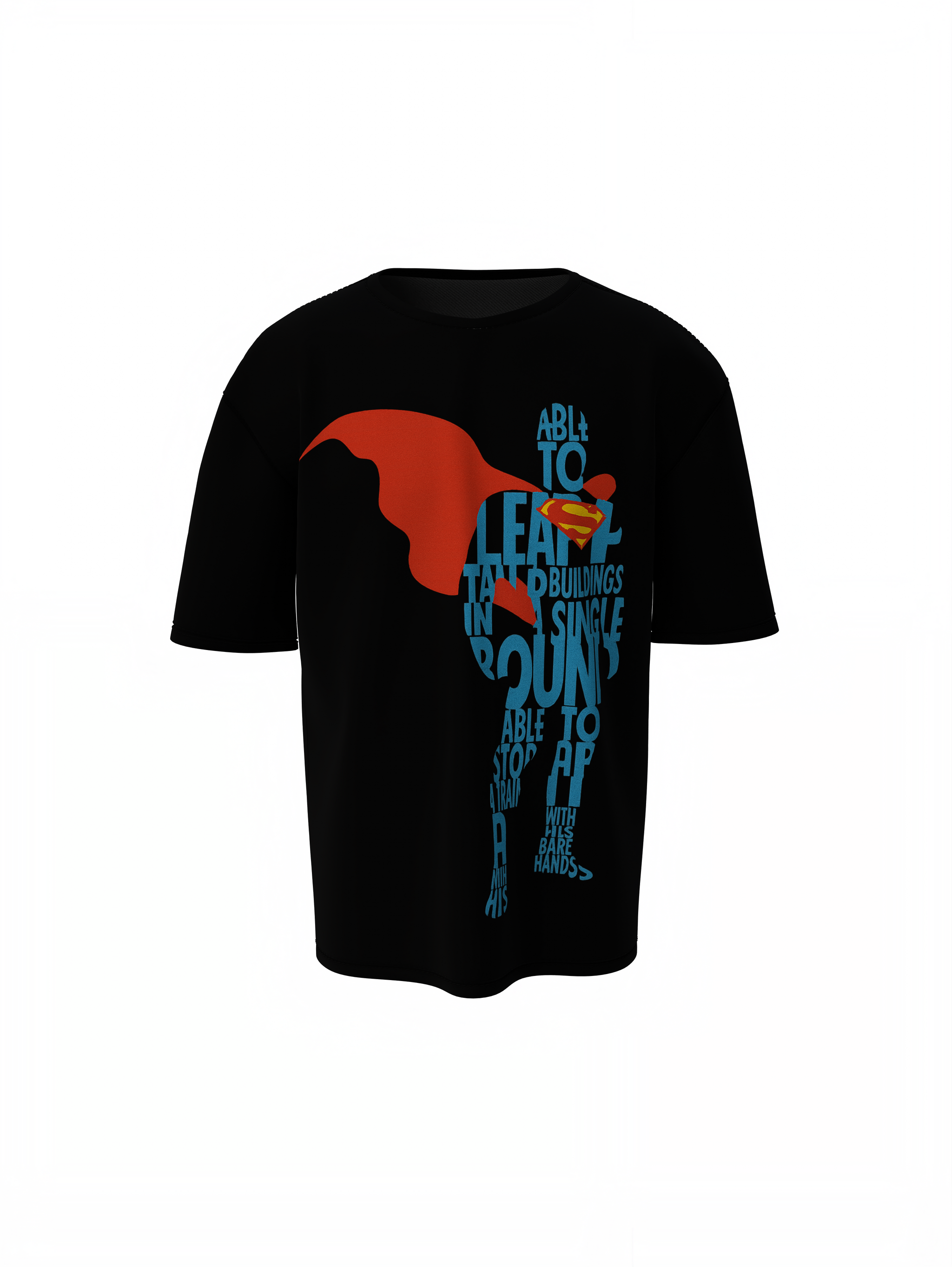 Superman Print Oversized T-Shirt