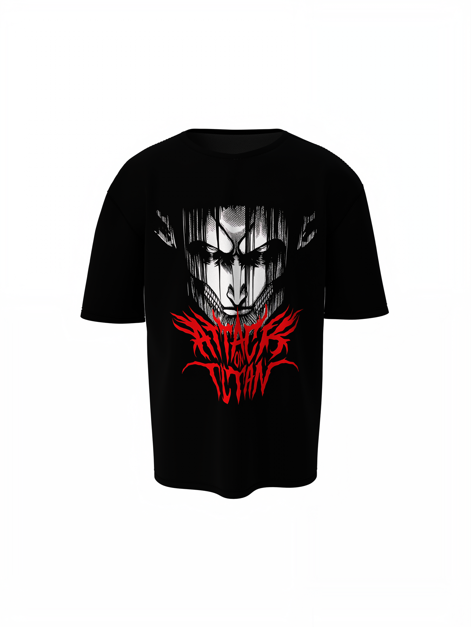 Titan Face Oversized T-Shirts Bold Graphic Streetwear Tee
