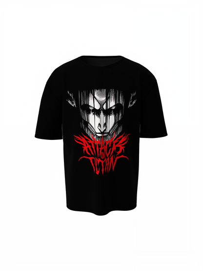 Titan Face Oversized T-Shirts Bold Graphic Streetwear Tee