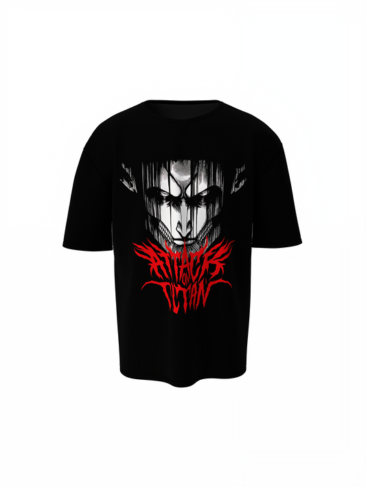 Titan Face Oversized T-Shirts Bold Graphic Streetwear Tee