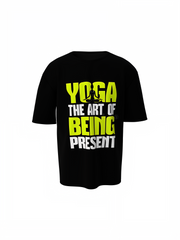 Yoga Line Art Oversized T-Shirt
