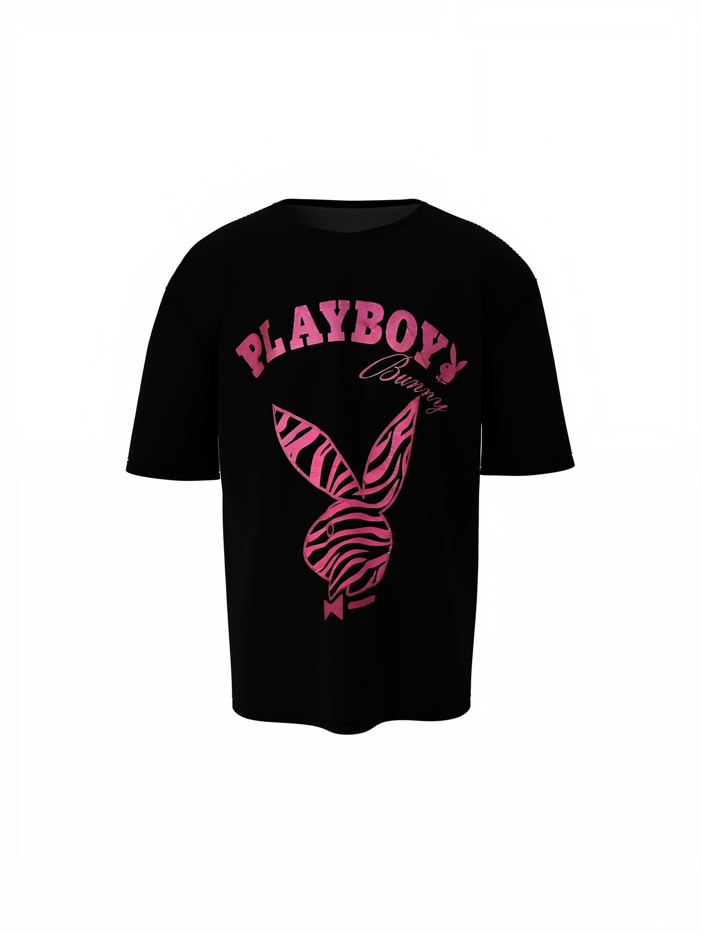 Playboy Collab Black Oversized T-Shirt – Trendy Streetwear Style
