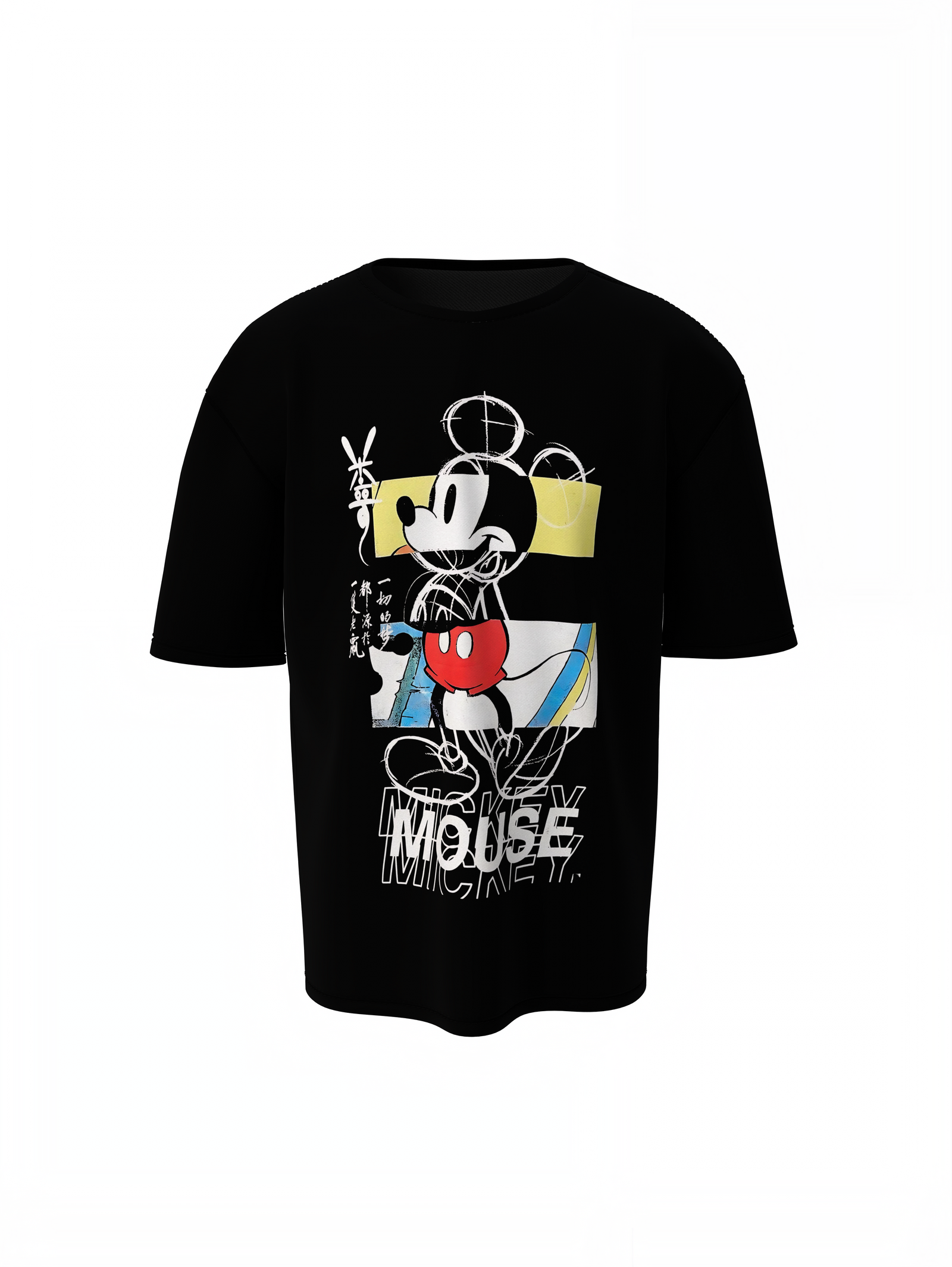 Mickey Skech Oversized T-Shirts