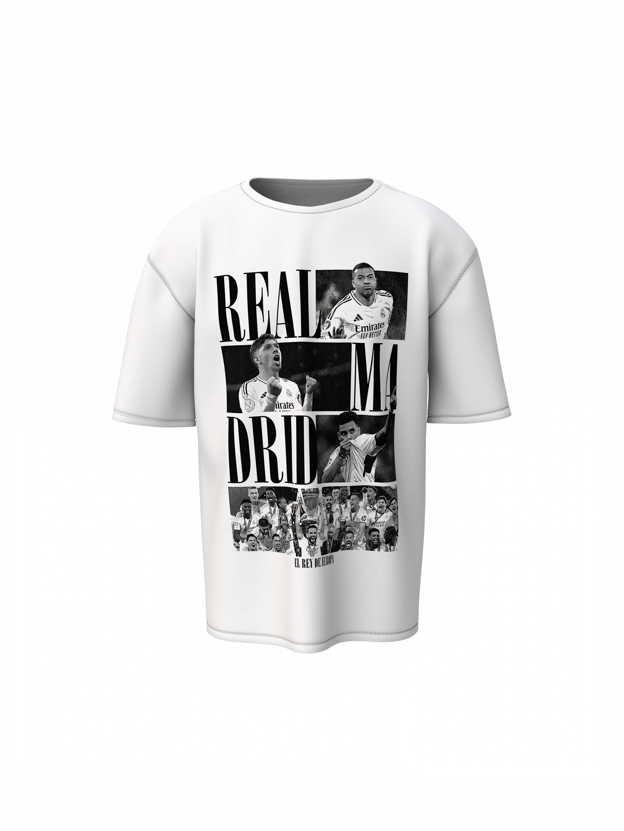 White Dynasty Graphic Oversized T-Shirt