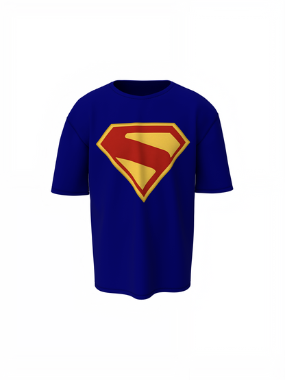 Superman Logo Oversized T-Shirt for Iconic Hero Style Looks