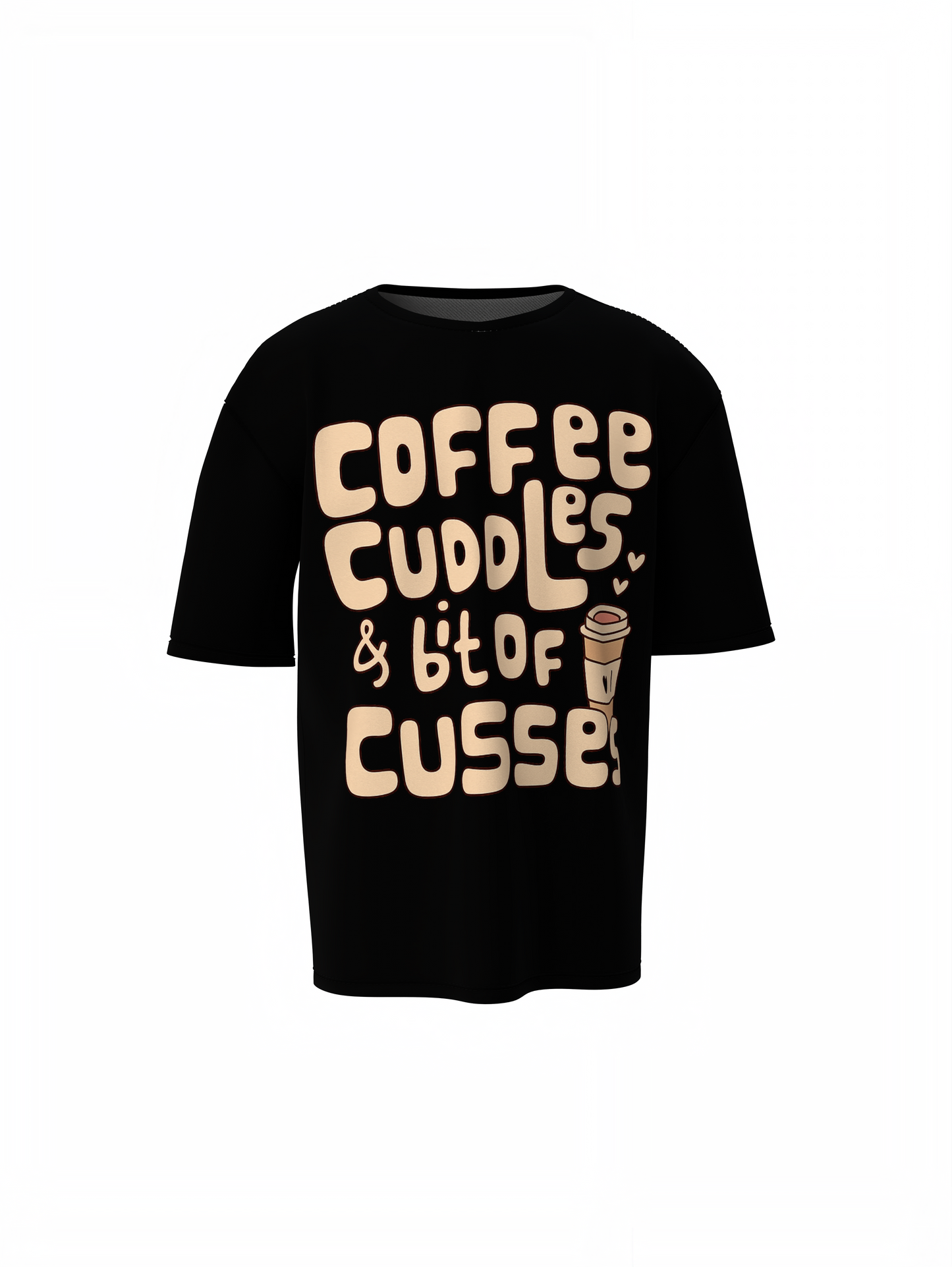 Coffee Cuddles T Shirts Stylish Premium Casual Everyday Wear