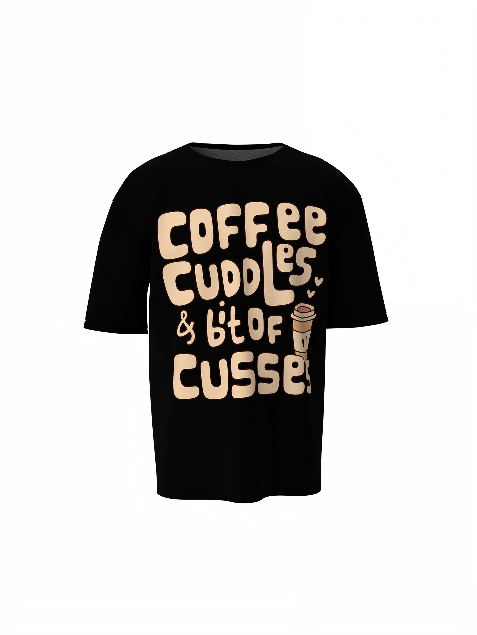 Coffee Cuddles T Shirts Stylish Premium Casual Everyday Wear