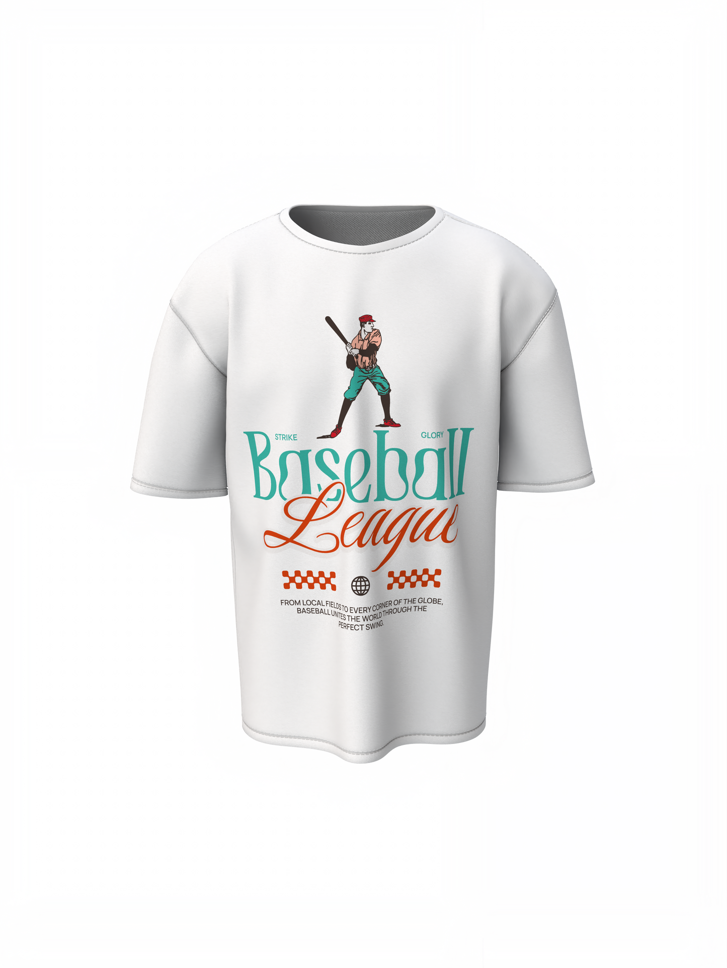 Baseball League Oversized T-Shirt