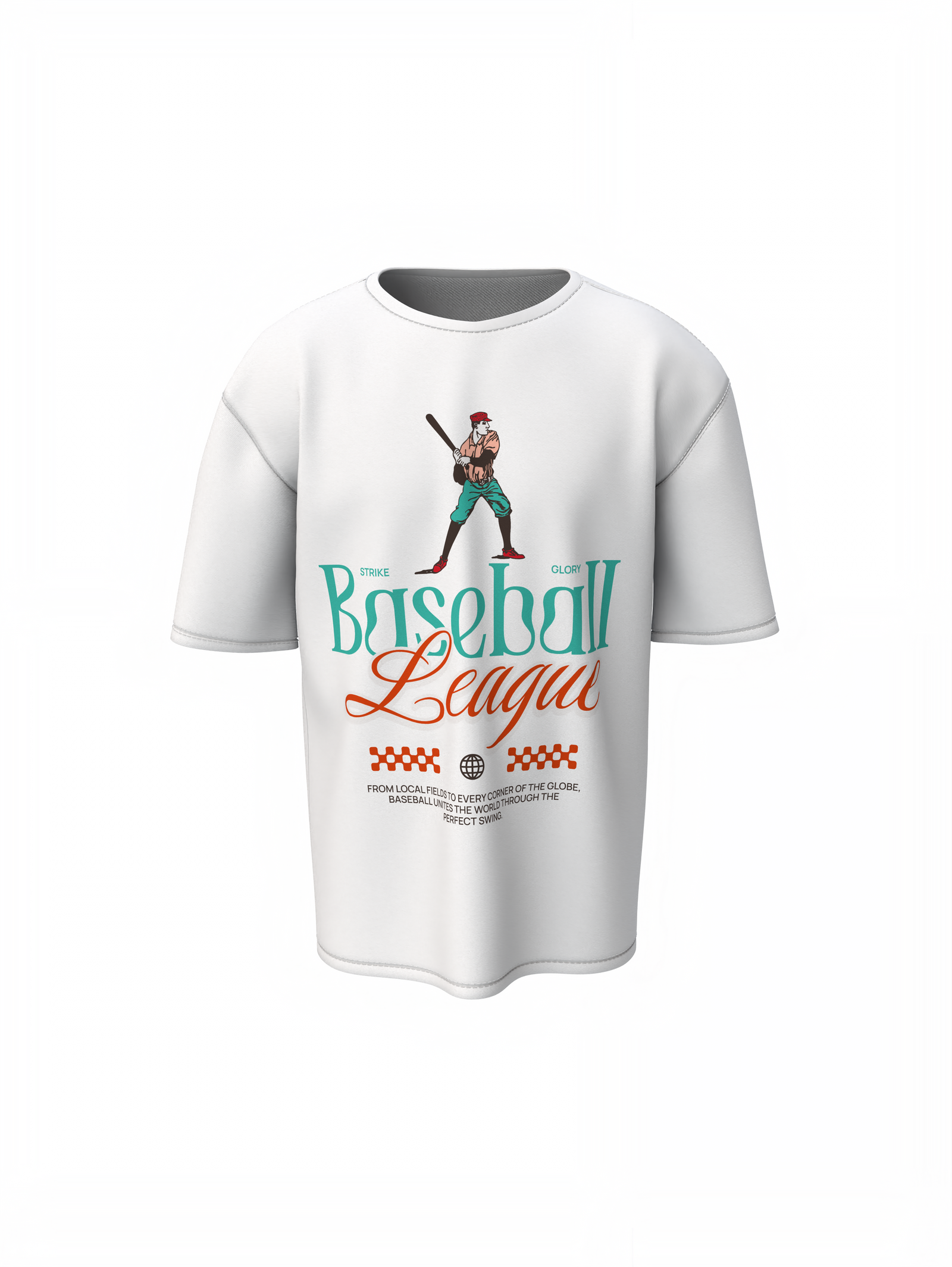 Baseball League Oversized T-Shirt