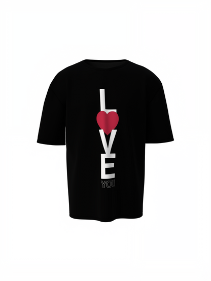 Boyfriend Love Graphic Oversized T-Shirt Bold Streetwear