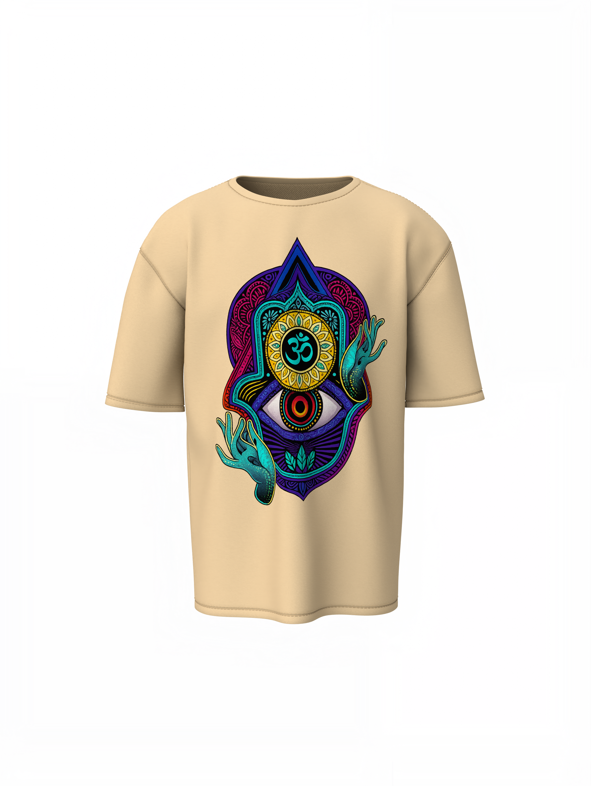 Mystical Hamsa Oversized T-Shirts