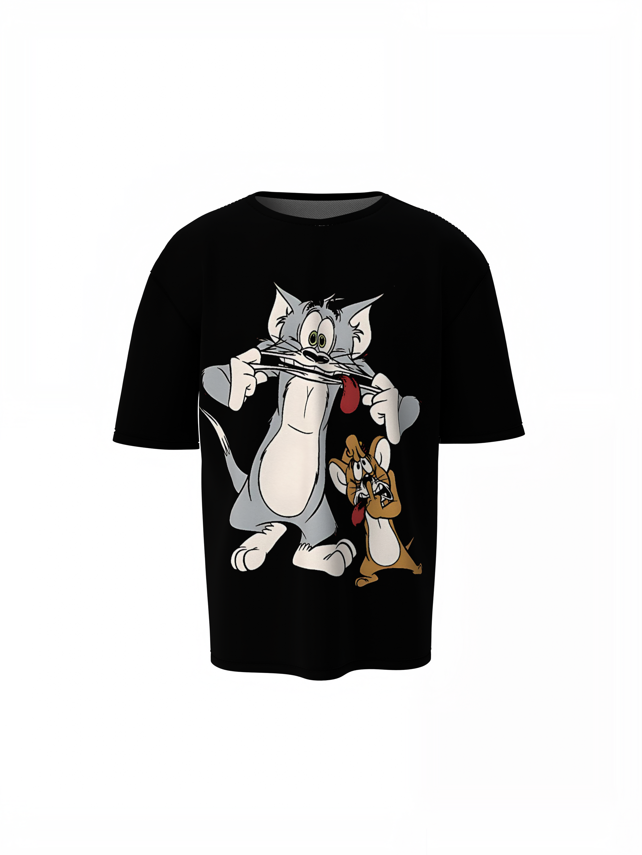 Weird Tom And Jerry Oversized T-Shirts