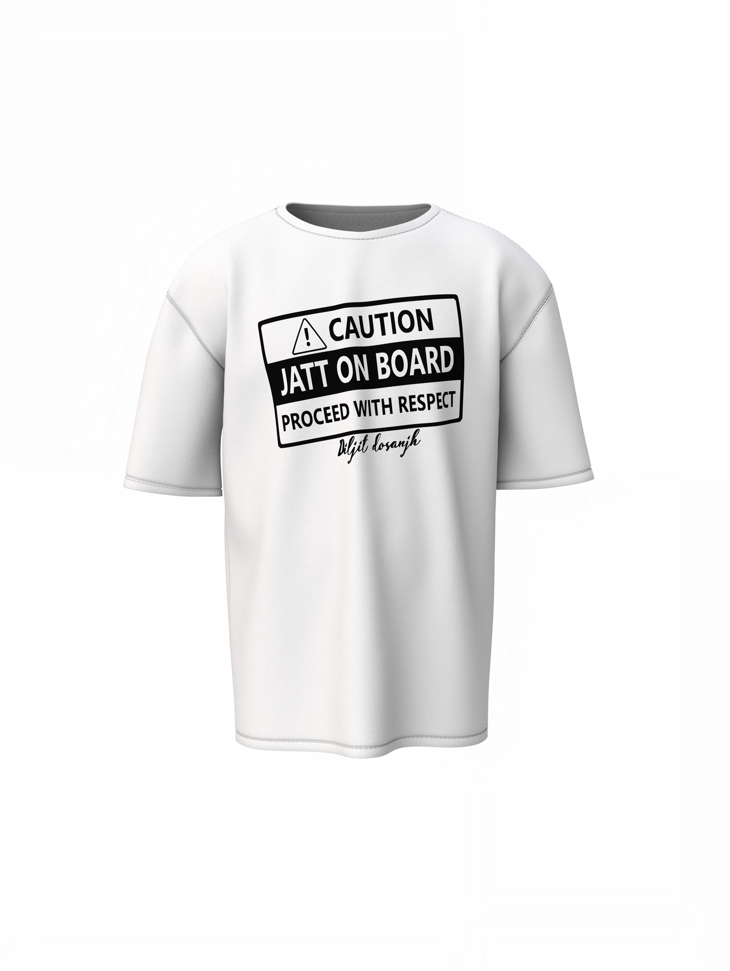 Jatt On Board Oversized T-Shirt Punjabi Swag Streetwear