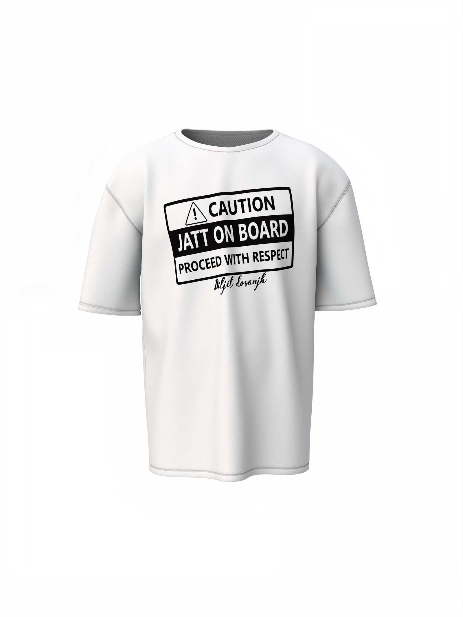 Jatt On Board Oversized T-Shirt Punjabi Swag Streetwear