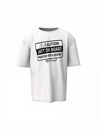 Jatt On Board Oversized T-Shirt Punjabi Swag Streetwear