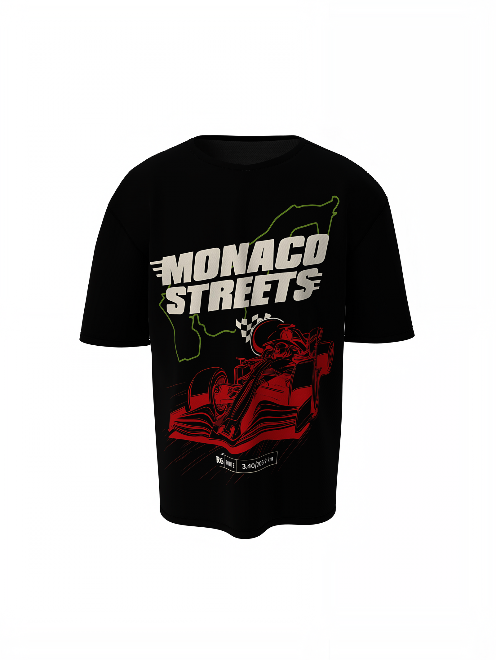 Monaco Street Oversized T-Shirts – Trendy Streetwear Style
