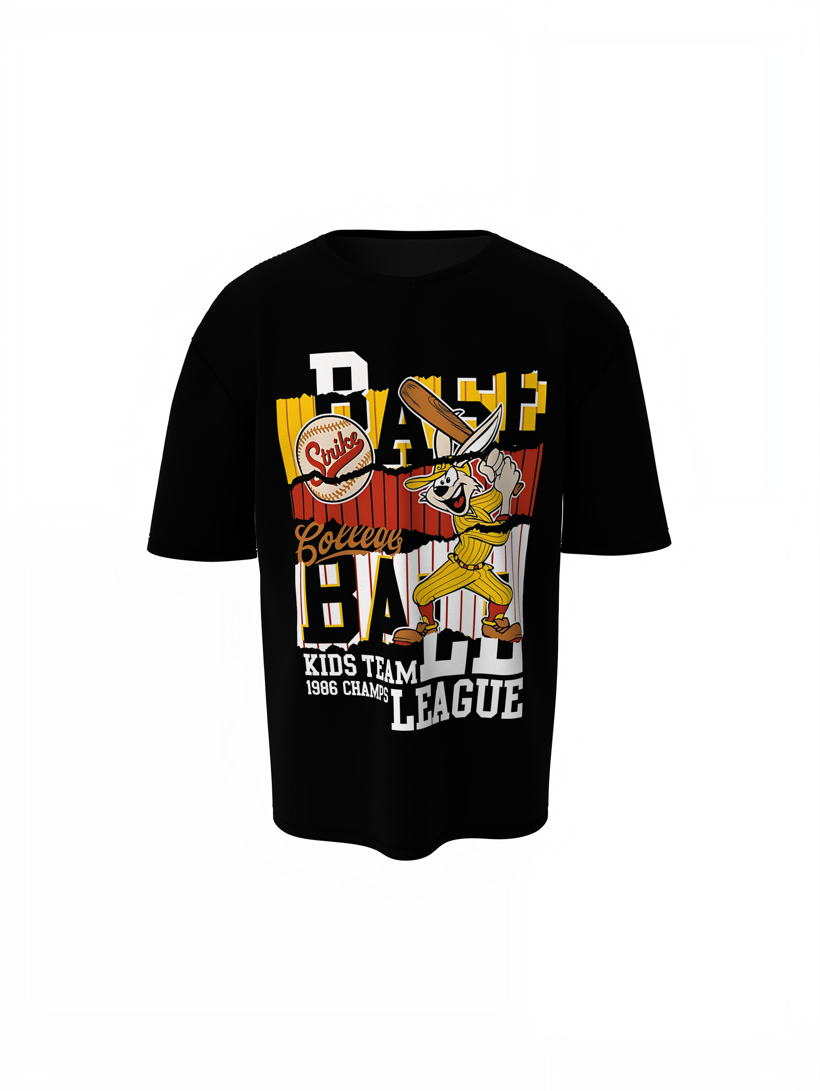 Baseball Kids Team Oversized T-Shirt