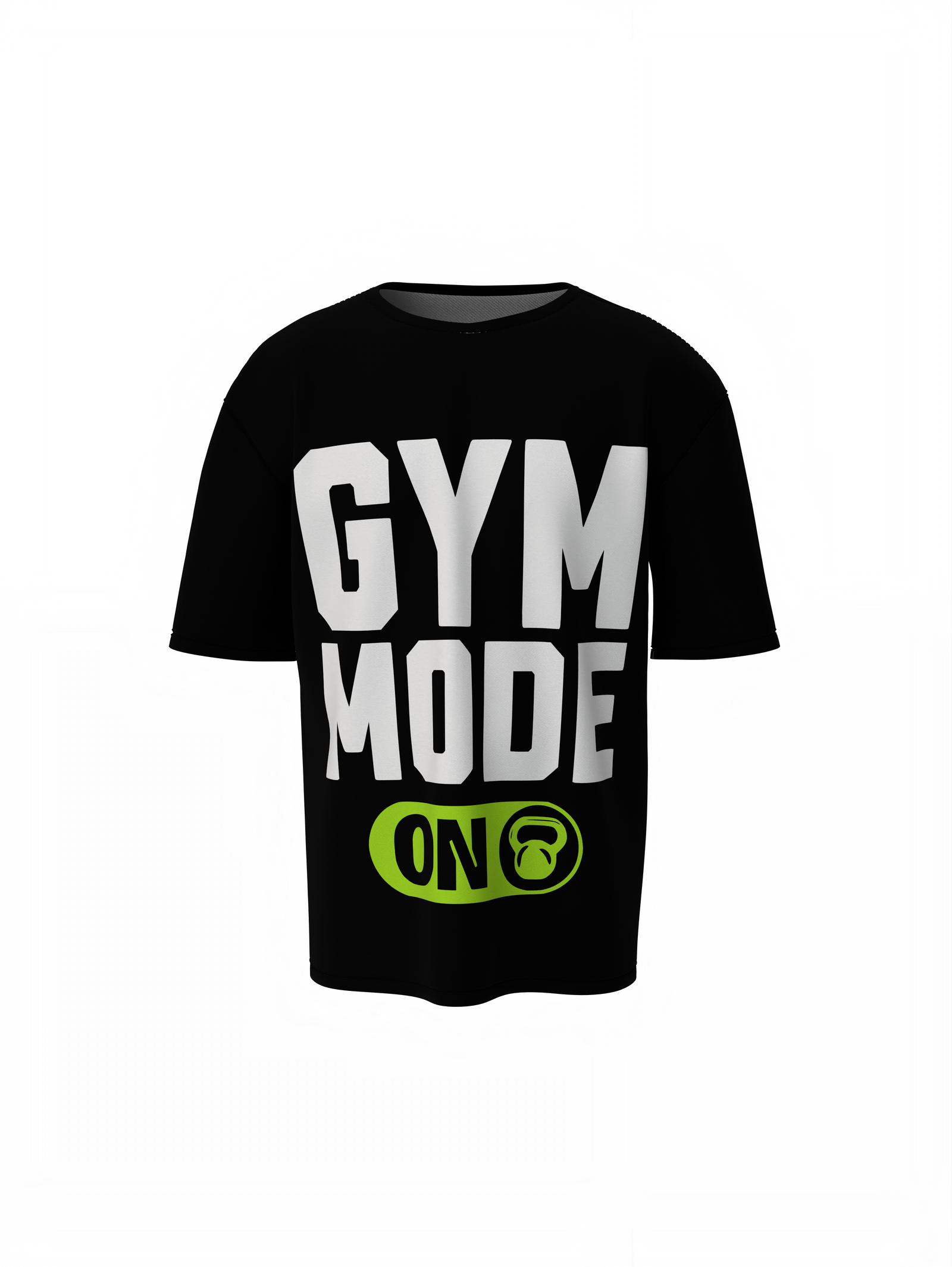 Gym Mode On Oversized T-Shirt Bold Fitness Streetwear