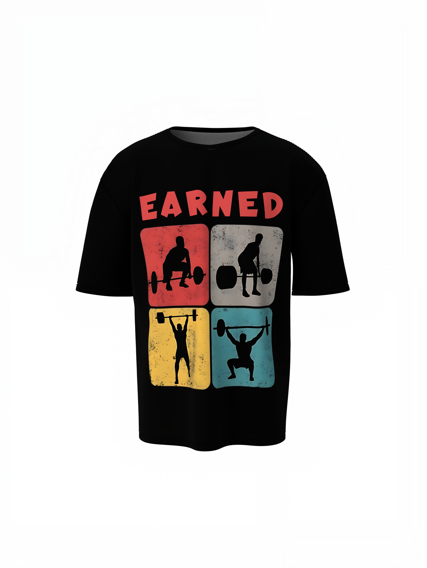 Earned Gym Oversized T-Shirts – Motivational Fitness Wear