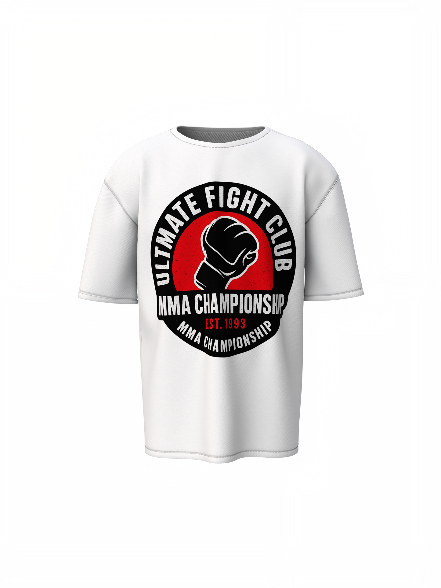 UFC Club Oversized T-Shirt for Bold Fight Streetwear Fashion