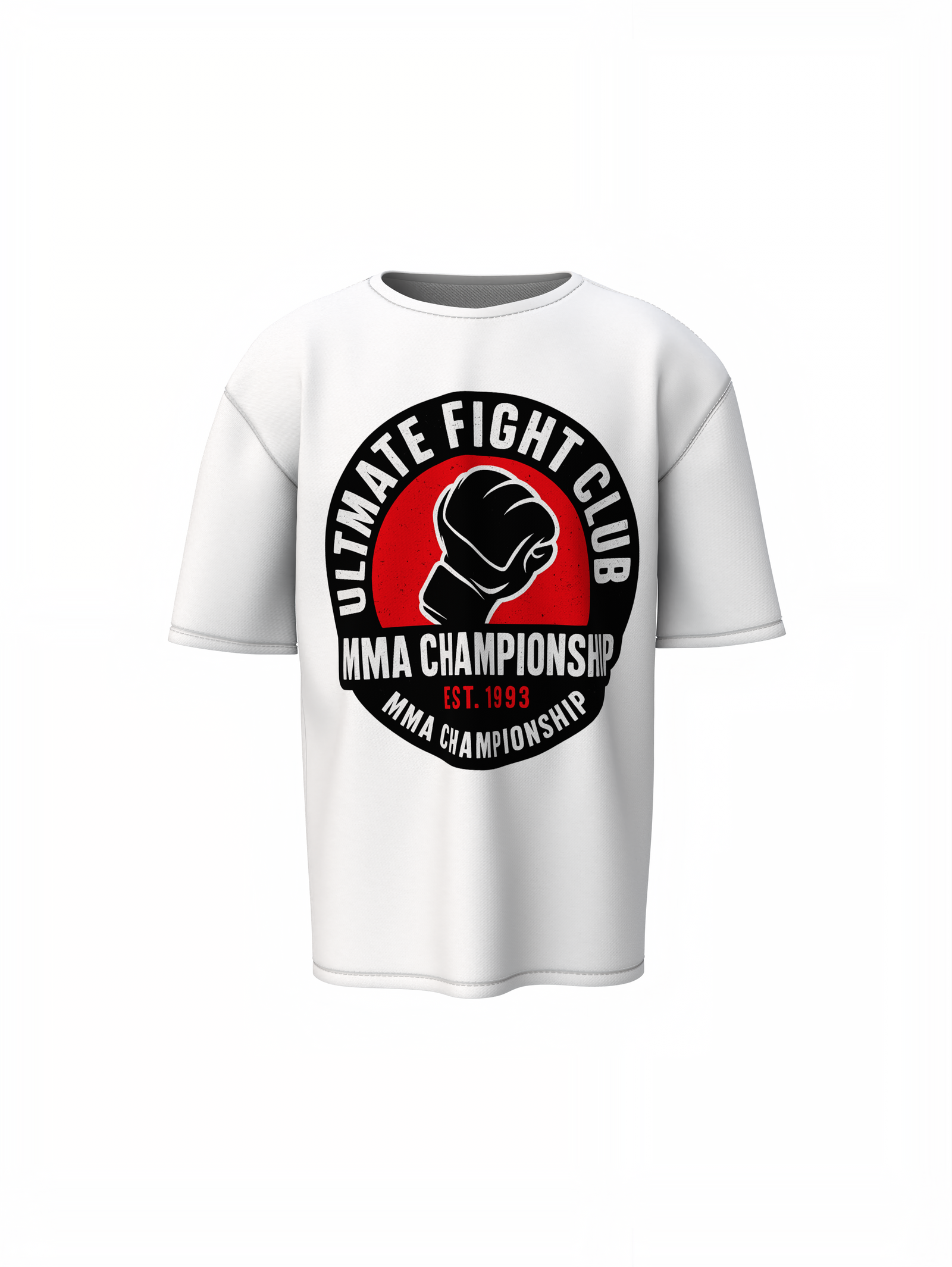 UFC Club Oversized T-Shirt for Bold Fight Streetwear Fashion