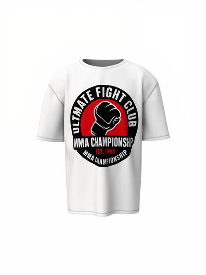 UFC Club Oversized T-Shirt for Bold Fight Streetwear Fashion